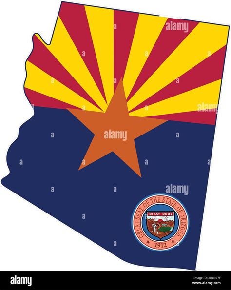 Map Of Arizona State Usa Stock Vector Image And Art Alamy