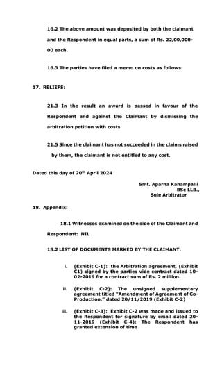 final award international arbitrationpdf