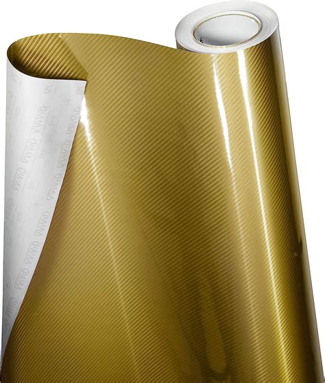 Amazon Vvivid D High Gloss Gold Epoxy Carbon Fiber Automotive