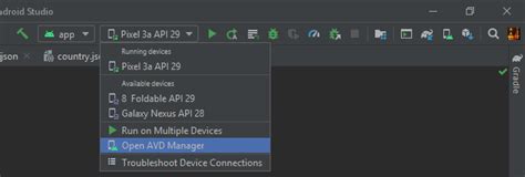 I Am Unable To See In Android Studio The AVD Manager Stack Overflow