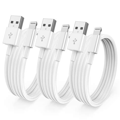 3 Pack[ Apple Mfi Certified ] Iphone Charger 3ft Lightning To Usb Cable 3 Feet