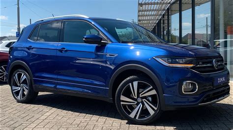 Volkswagen New T Cross R Line 2020 In 4k Reef Blue Metallic 18inch Nevada Walk Around Anddetail