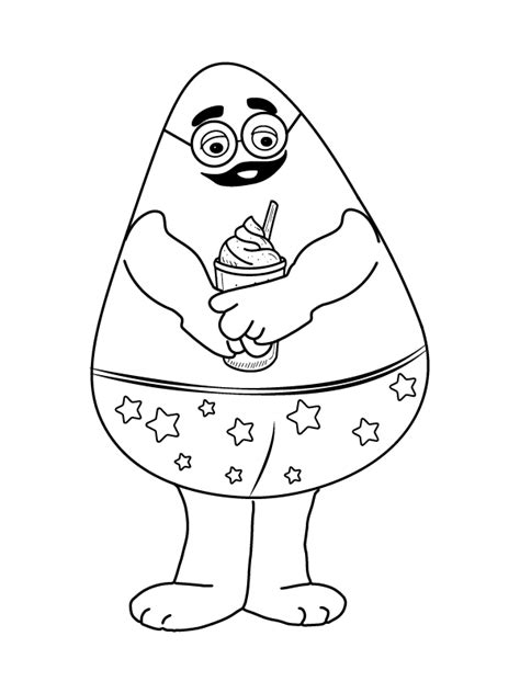 Grimace Coloring Page