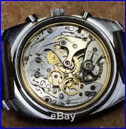 Montre Ancienne Vintage Chronograph Landeron Brevet Suisse Plong E