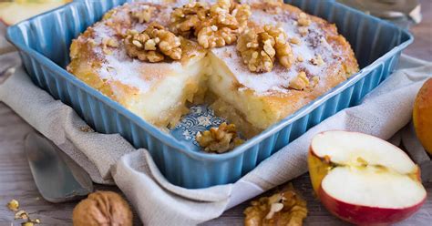 Backen mit Baumfrüchten Ein Apfel Walnuss Traum