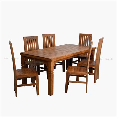 RUSTIC DINING SET – 6CH – ecoli