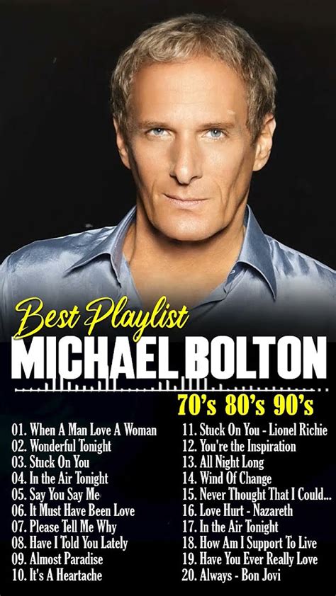 Michael Bolton Best Songs Collection Michael Bolton Greatest Hits