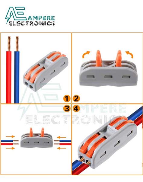 2 In 2 Out WAGO PCT 222 Universal Compact Wire Wiring Connector