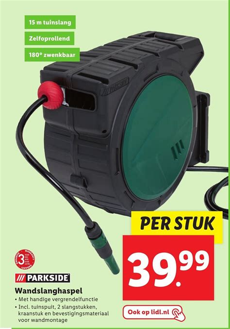 Parkside Wandslanghaspel Aanbieding Bij Lidl