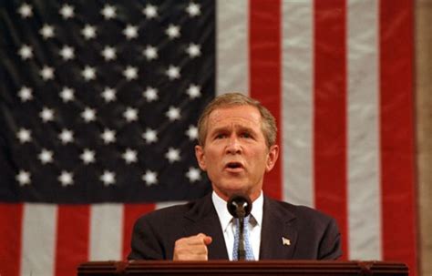 US President George W Bush and the War on Terror post 9/11 September 11