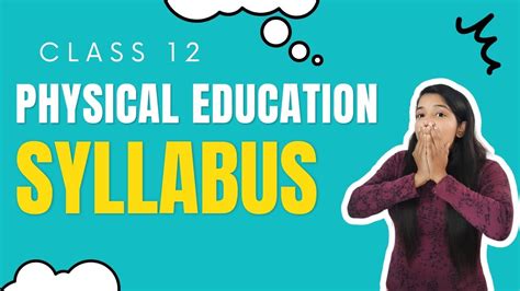 Physical Education Syllabus Class P E Syllabus Cbse