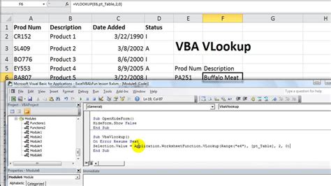 Excel Vba Worksheet Function Vlookup