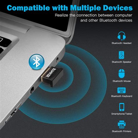 Zexmte Bluetooth Usb Adapter 50 Usb Dongle Bluetooth Receiver Transfer Wireless Adapter For