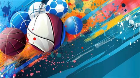 A vector design for Sports Day featuring a sportsthemed background ...