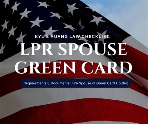 Permanent Resident S Spouse Green Card Checklist F A Visa