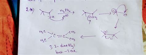 Solved Elimination Lab Prod Dimethylbut Ene Prod