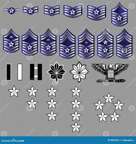 US Air Force Rank Insignia - Fabric Texture Stock Images - Image: 8820844