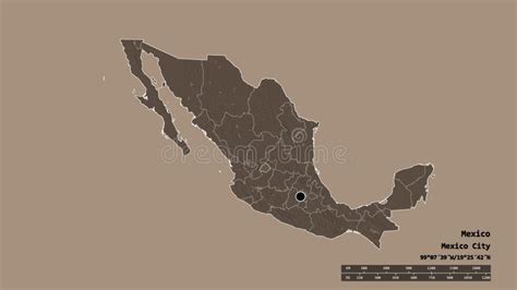 Ubicación Del Estado De Aguascalientes En México 1 Ayuda Stock De