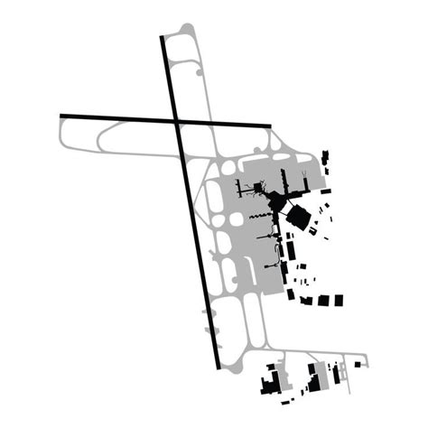 Diagram of Melbourne Tullamarine Airport. Very detailed drawing of terminals, runways, asphalt ...