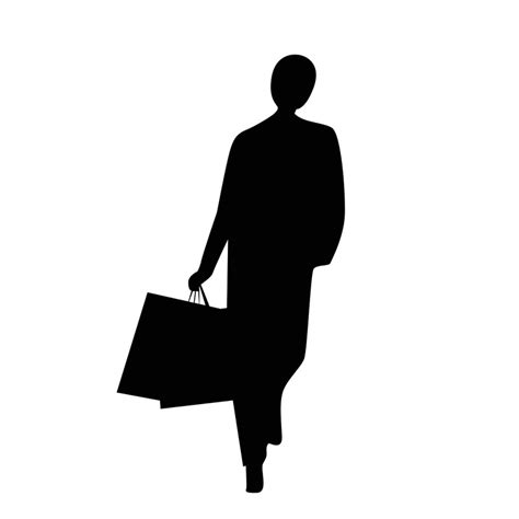 Free Person With Shopping Bag In Hand Svg Mediamodifier