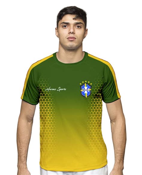 CAMISA DRY FIT MASCULINO BRASIL SELEÇÃO