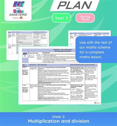 Year 3 Multiplication And Division Lesson Plan Autumn Block 3 Week