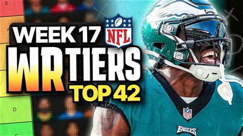 Week 17 Fantasy Football Wr Rankings Top 42 Youtube