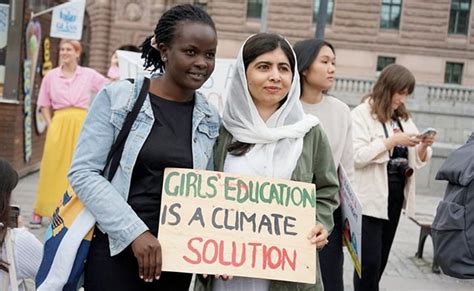 Malala Yousafzai Joins Greta Thunberg In Climate Protest Outside Sweden