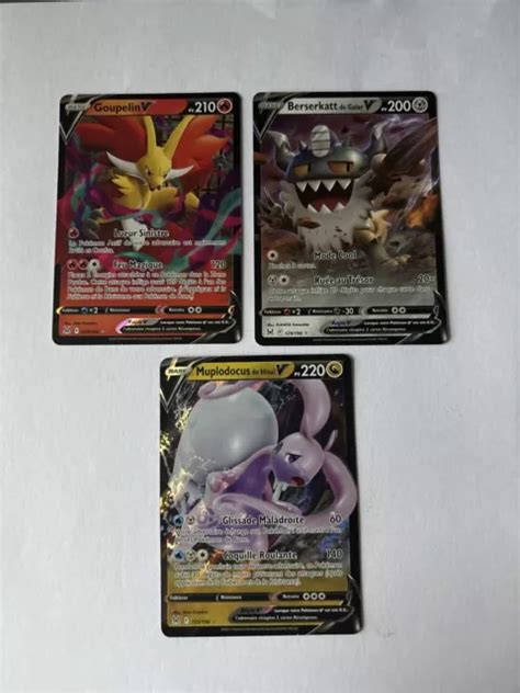 CARTE POKÉMON Lot De 3 cartes V Origine Perdue EB11 FR Envoi Rapide