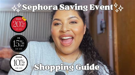 Sephora Saving Event Shopping Guide Youtube