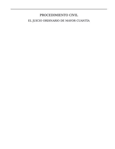 Ignacio Rodr Gez Papic Procedimiento Civil Juicio Ordinario De Mayor