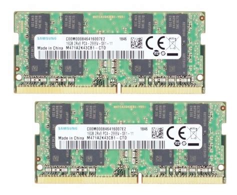 Samsung 32GB 2x 16GB PC4 2666 DDR4 pamięć do laptopa M471A2K43CB1