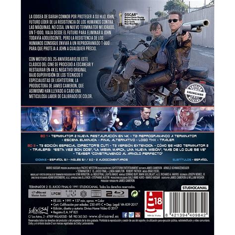 Terminator 2 El Juicio Final Blu Ray