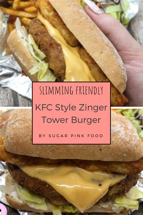 KFC Style Zinger Tower Burger Fakeaway Recipe | Slimming Friendly ...