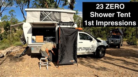 23 Zero Shower Tent First Impressions And My Shower Setup 2 Litres Of