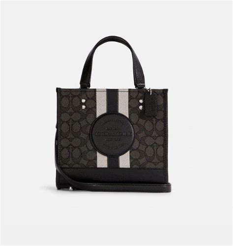 (PRE Order) COACH Dempsey Tote 22 In Signature Jacquard With Coach ...