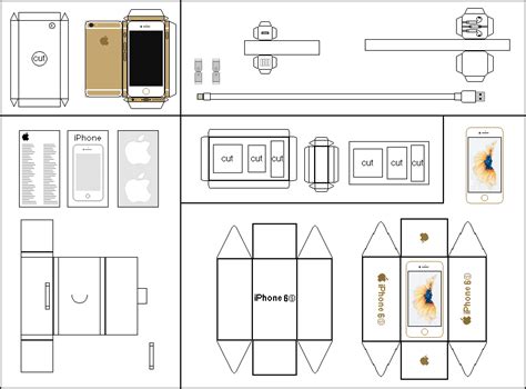 Iphone Papercraft Template