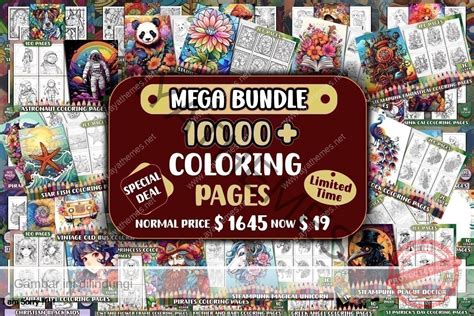 The Mega Coloring Pages Bundle Aya Themes