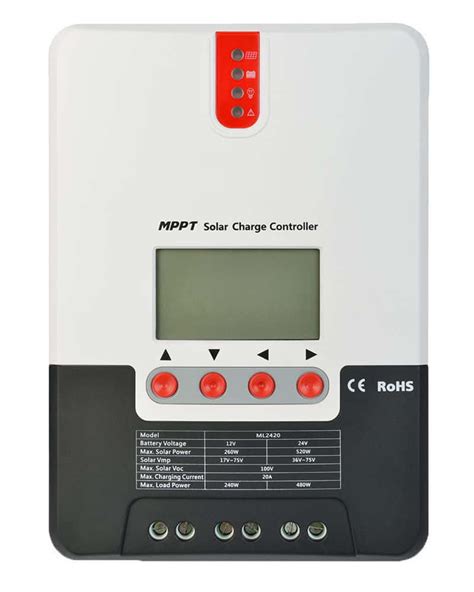 Controlador Carga MPPT 20A ML2420 12 24V SRNE Al Mejor Precio