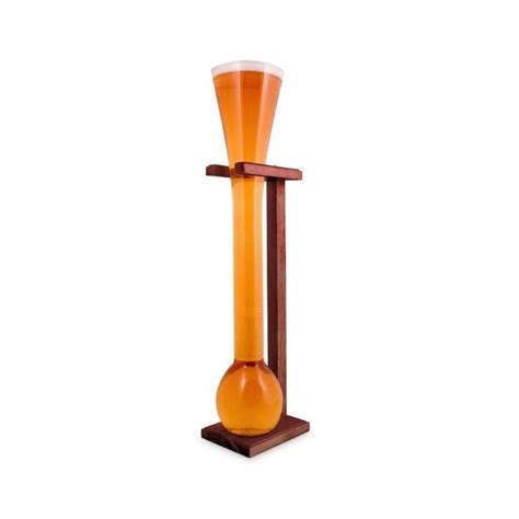 Full Yard Glass On Wooden Stand Dadshop