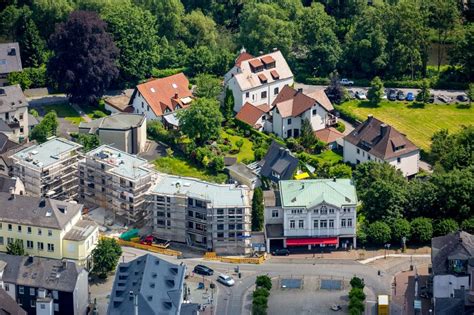 Luftaufnahme Arnsberg Baustelle Zum Neubau Einer Mehrfamilienhaus