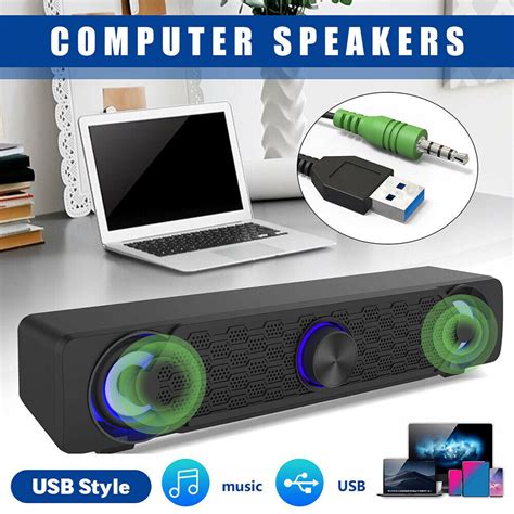 Smalody Usb Soundbar Gaming Lautsprecher F R Pc Spiele Computer