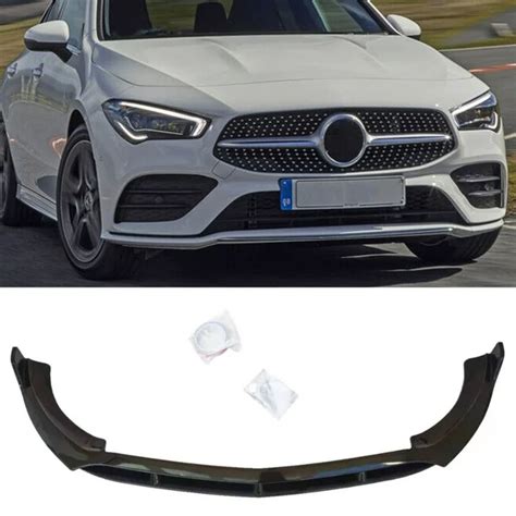 Front Bumper Lip For 2020 2023 Mercedes Benz CLA Sport Brabus Style