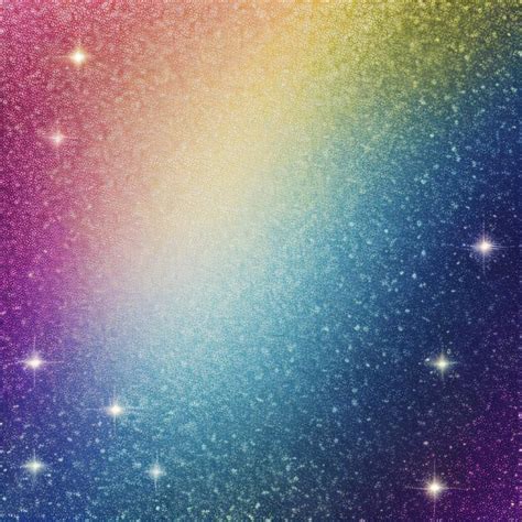 Premium AI Image | A rainbow in the night sky with stars and rainbows.