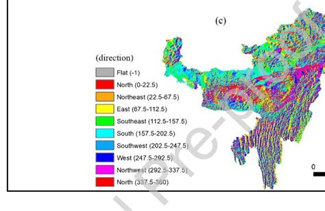 Topographical Variables A Elevation B Slope And C Aspect 2 3 3