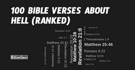 100 Bible Verses on Hell (Ranked)