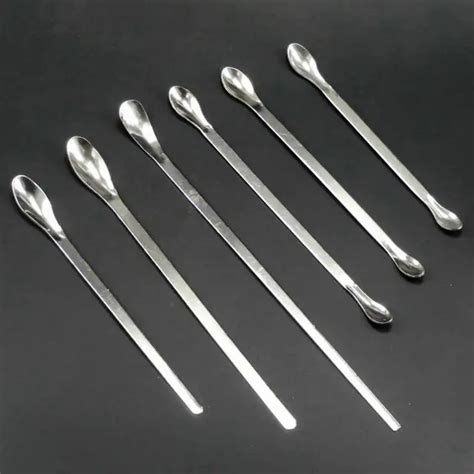 5pcslot Stainless Steel Drug Spoon For Chemistrymedicaldental