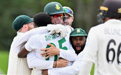 South Africa Beat New Zealand By 198 Runs In Second Test Draw Series 1 1