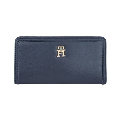 Portefeuille zippée avec monogramme marine Tommy Hilfiger La Redoute