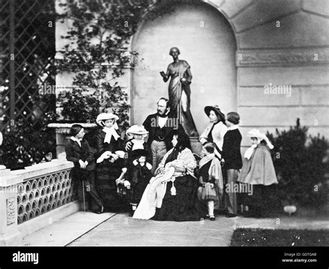 QUEEN VICTORIA with prince Albert and their nine children in 1857. From ...